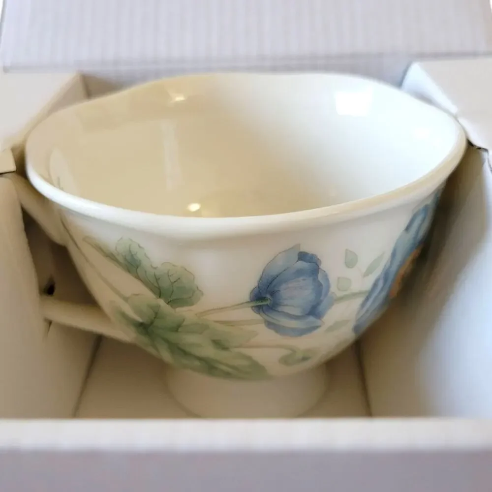 NEW Lenox Butterfly Meadow Monarch Teacup & Saucer Plate (Capacity: 8 oz.)